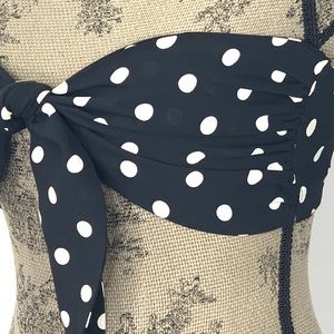 Etophe Studio B/W Polka Dot Bandeau - Small